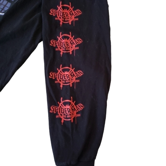 MARVEL SPIDERMAN LONG SLEEVE BLACK COTTON SHIRT XL - Picture 4 of 6